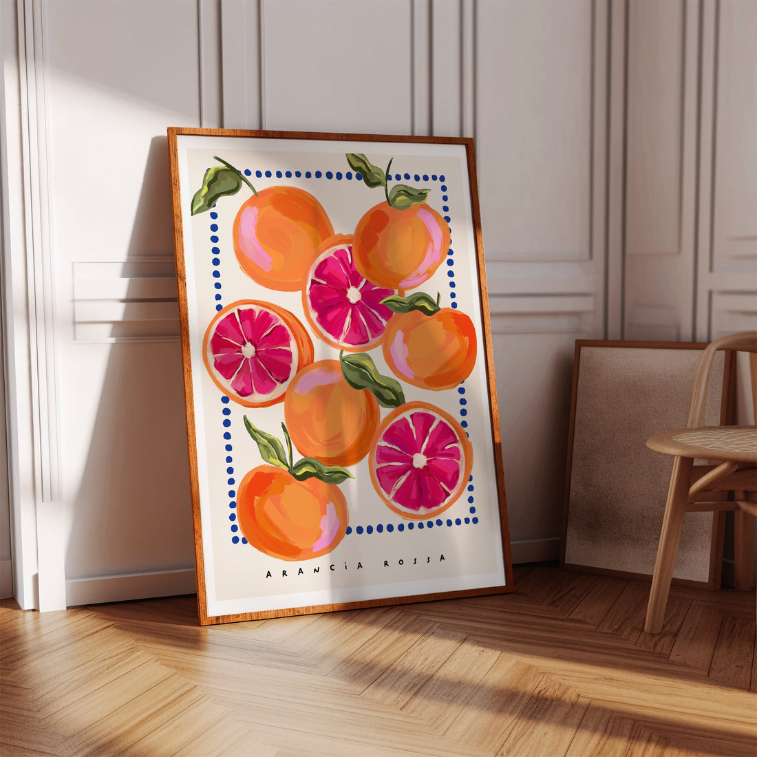 Vibrant Blood Orange Fruit Art Print