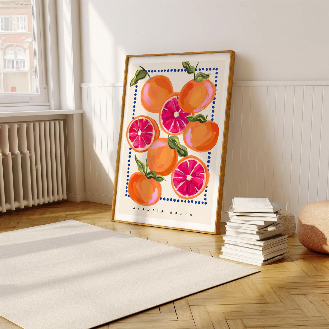 Vibrant Blood Orange Fruit Art Print