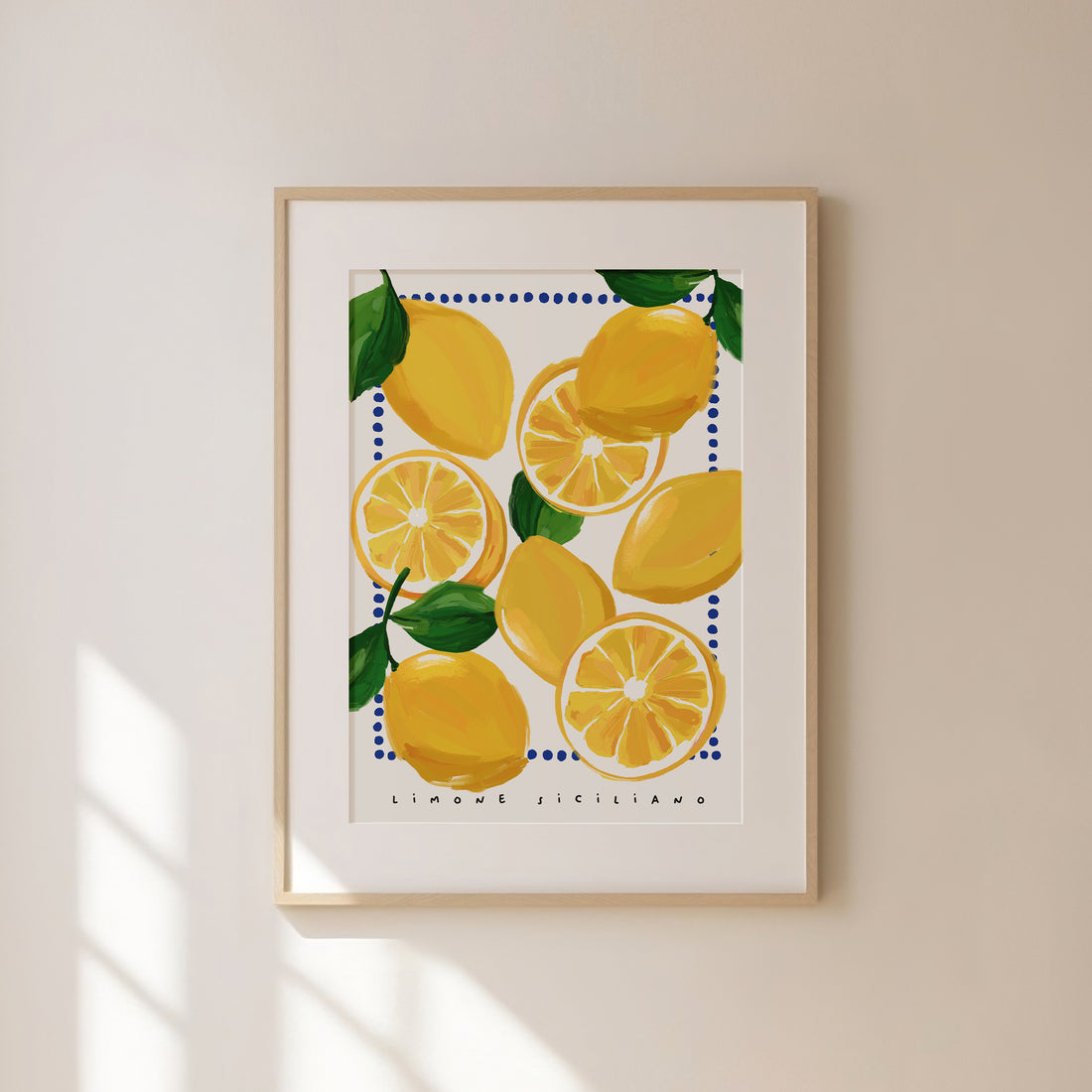 Sicilian Lemon Fruit Art Print