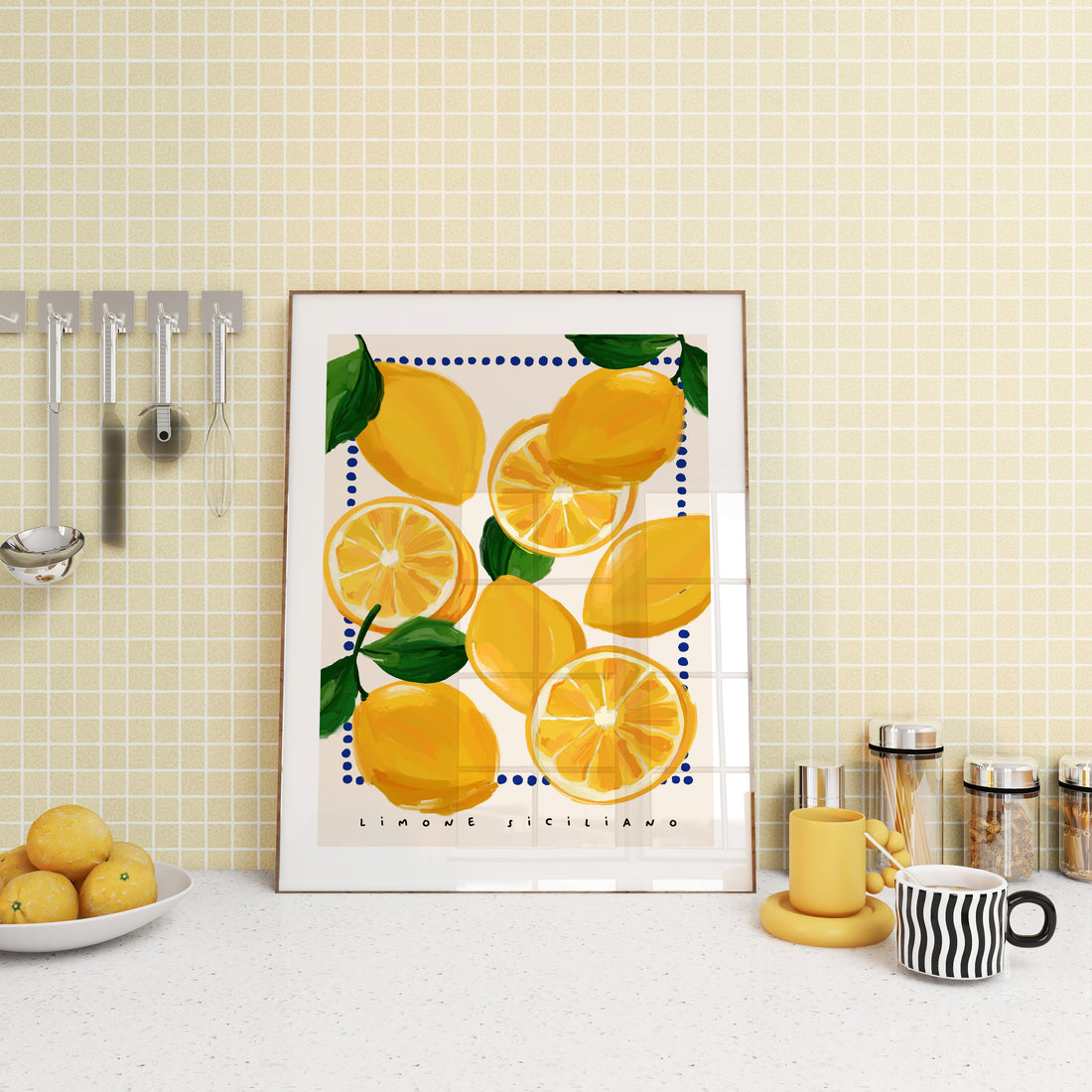 Sicilian Lemon Fruit Art Print