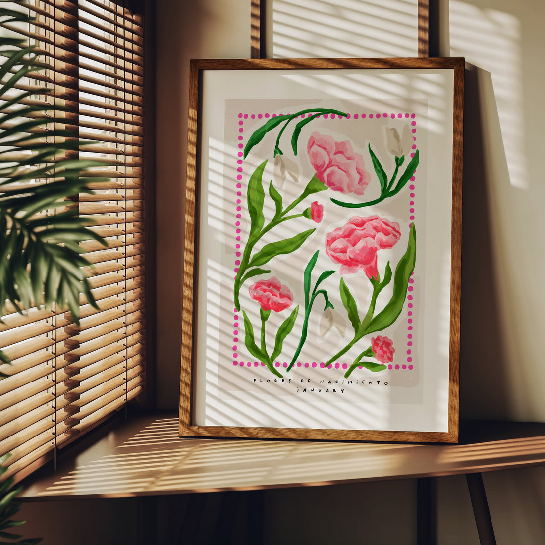 January Birth Month Flower Art Print