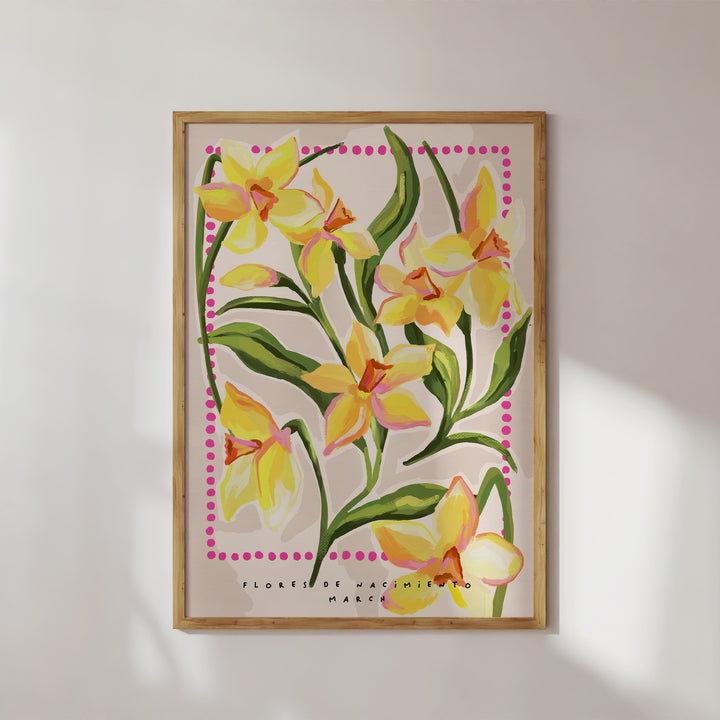 March Birth Month Flower Art Print