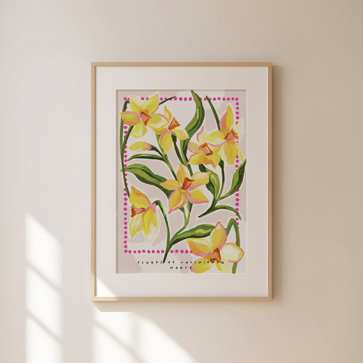 March Birth Month Flower Art Print