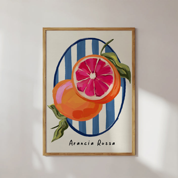 Blood Orange Fruit Art Print