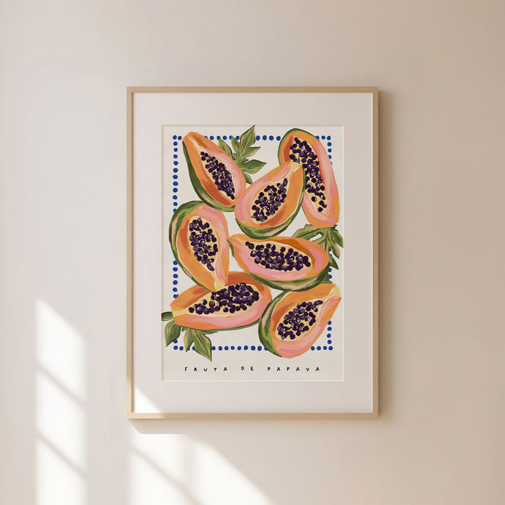 Papaya Fruit Art Print