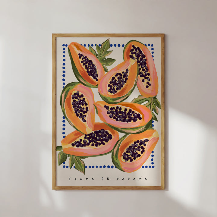 Papaya Fruit Art Print