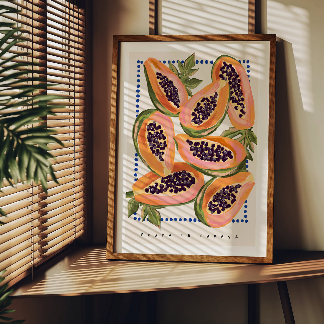 Papaya Fruit Art Print