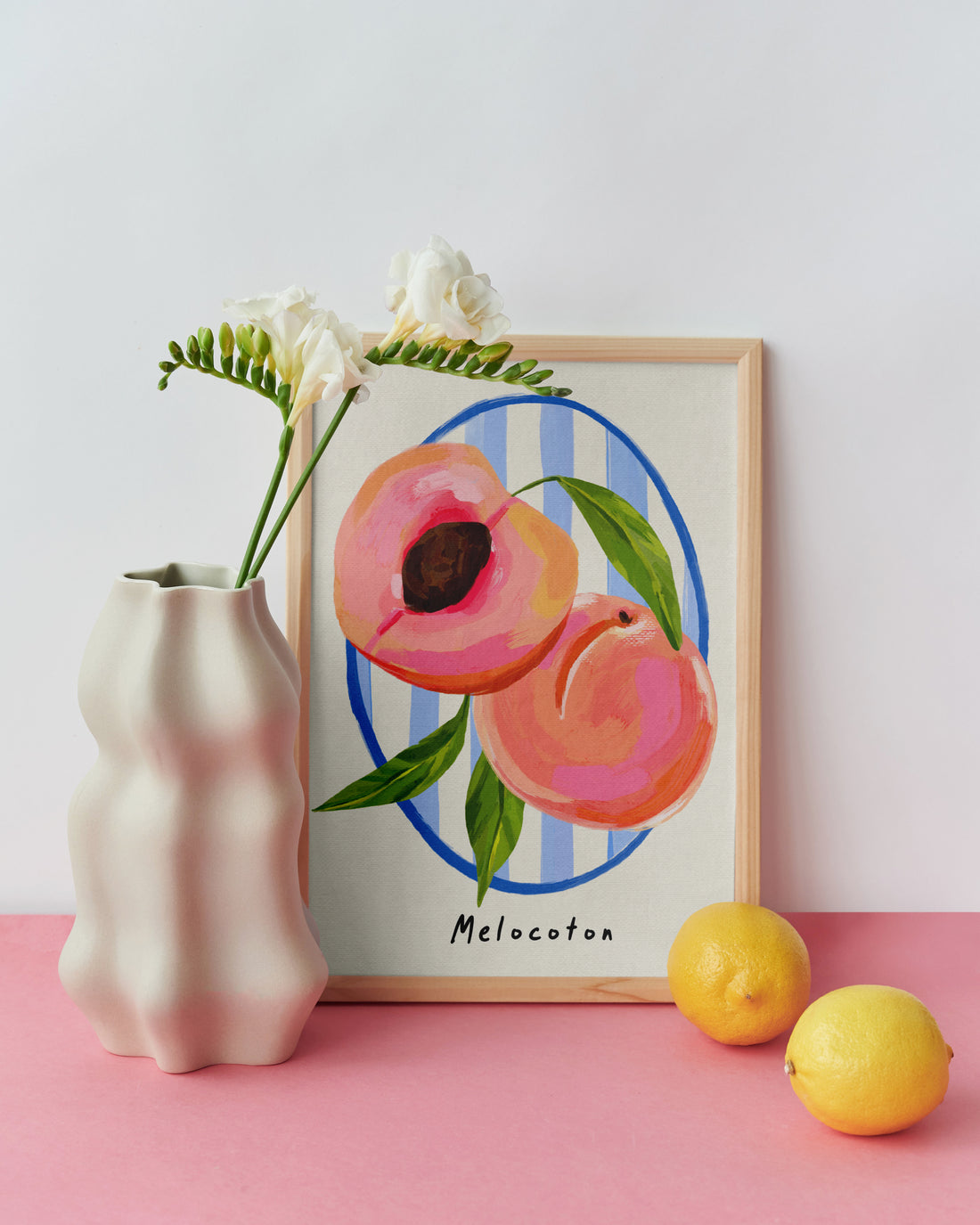 Peach Fruit Art Print