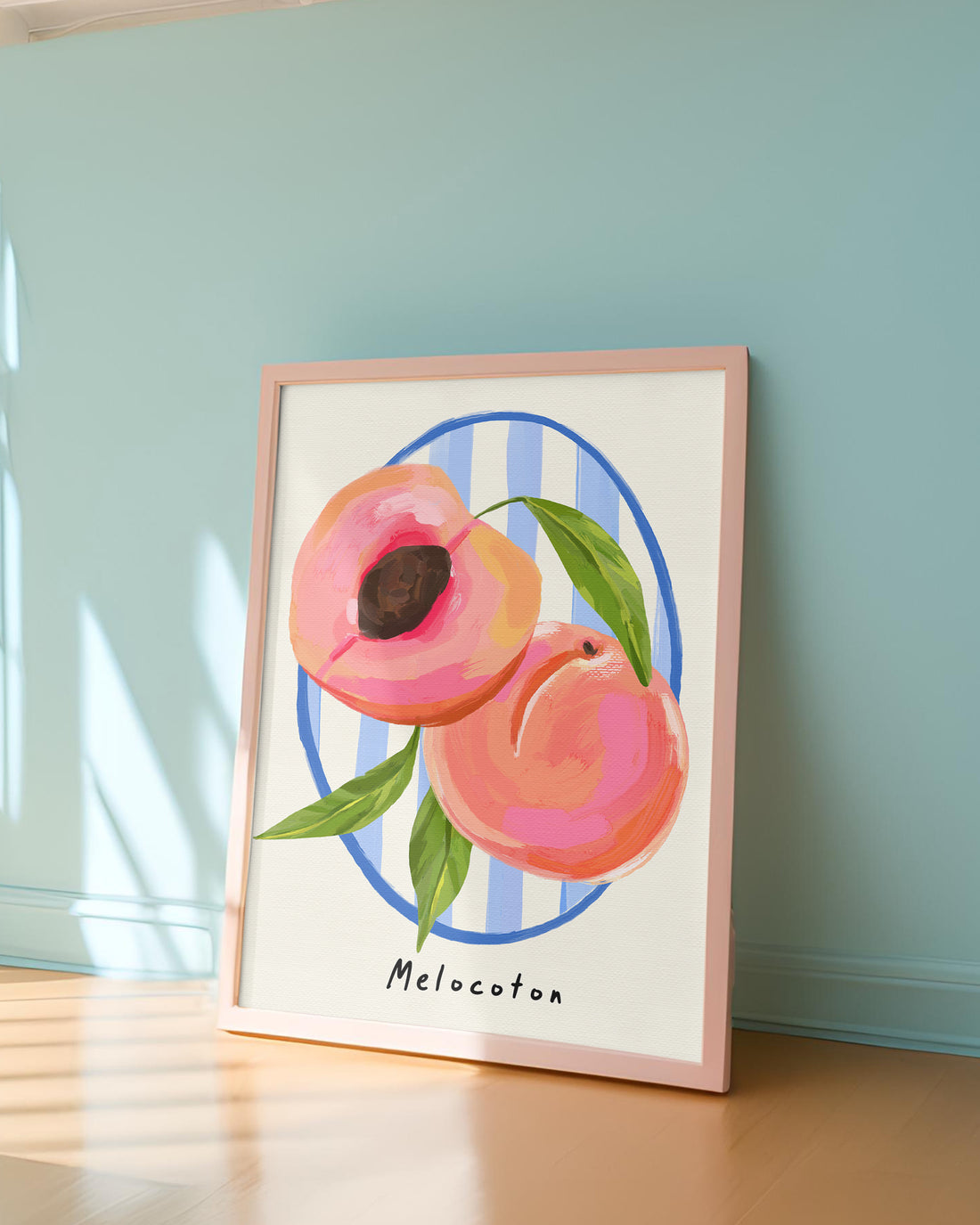 Peach Fruit Art Print