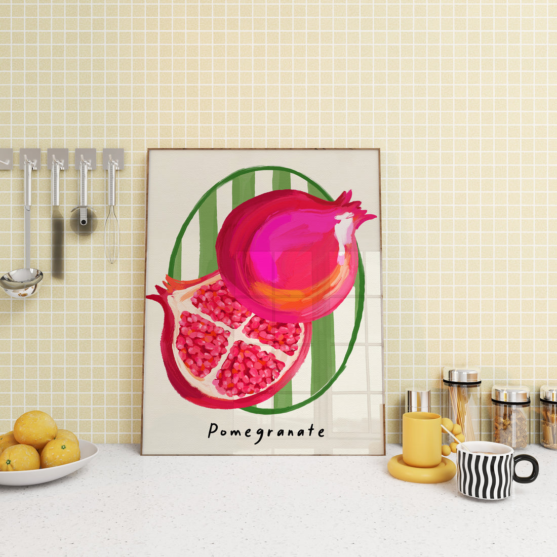 Pomegranate Fruit Art Print