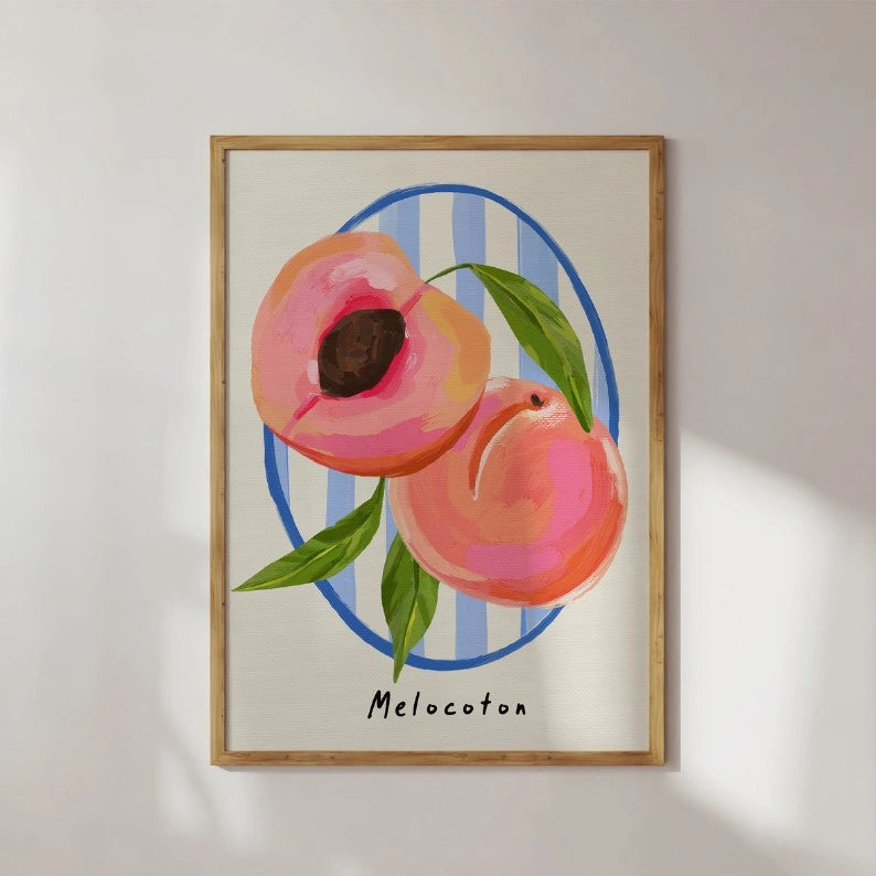 Peach Art Print  - Elizabeth Rachael 