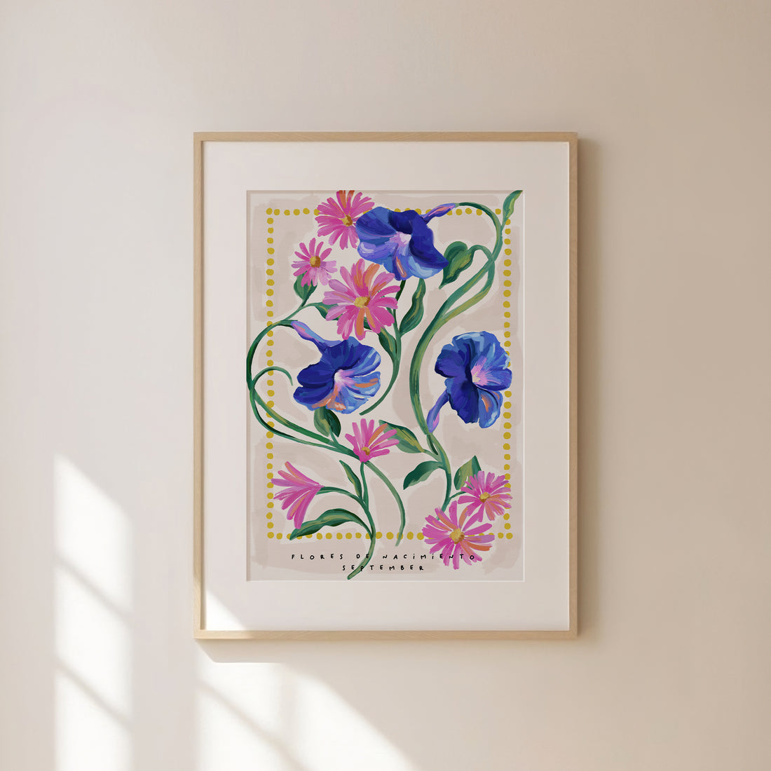 September Birth Month Flower Art Print