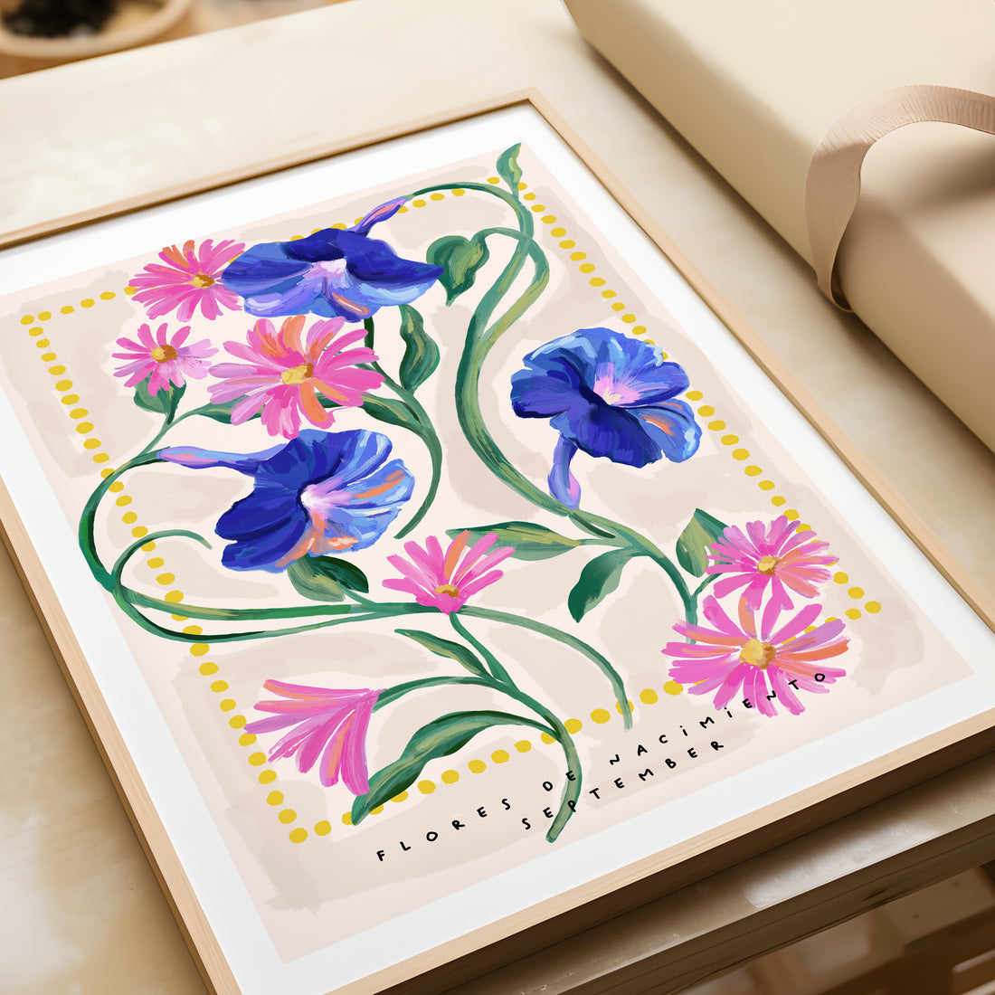 September Birth Month Flower Art Print