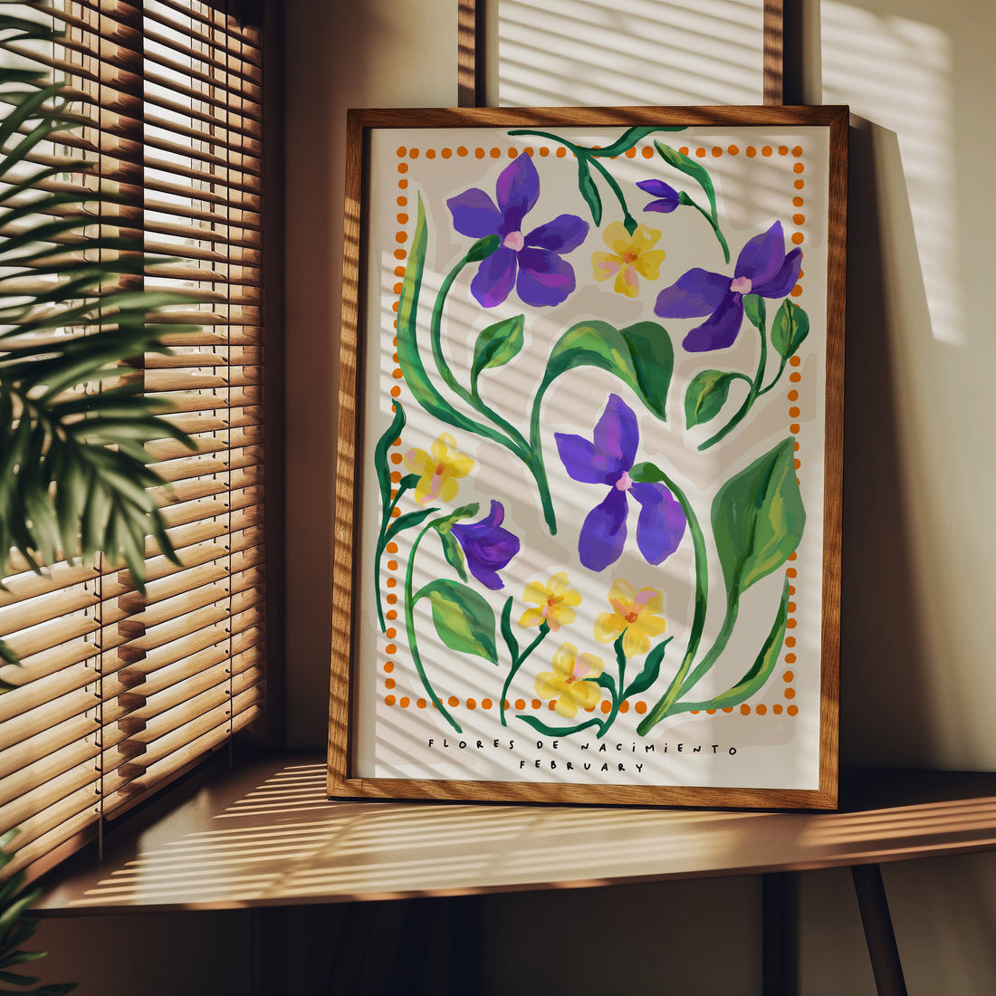 February Birth Month Flower Art Print