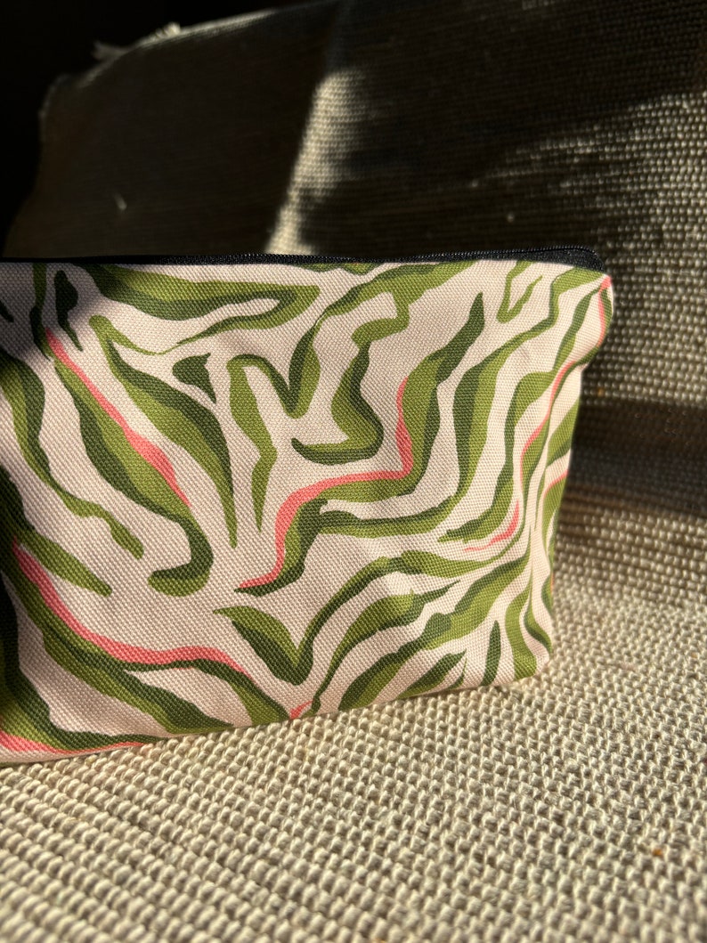 Zebra Print Cosmetic Bag