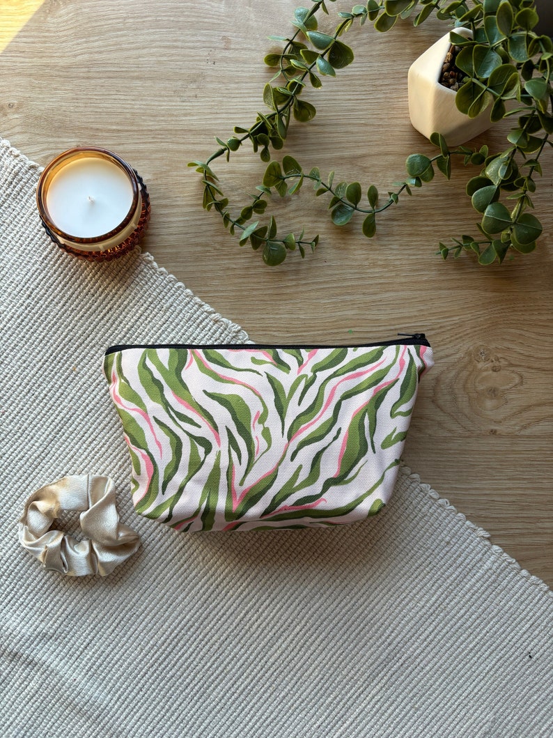 Zebra Print Cosmetic Bag