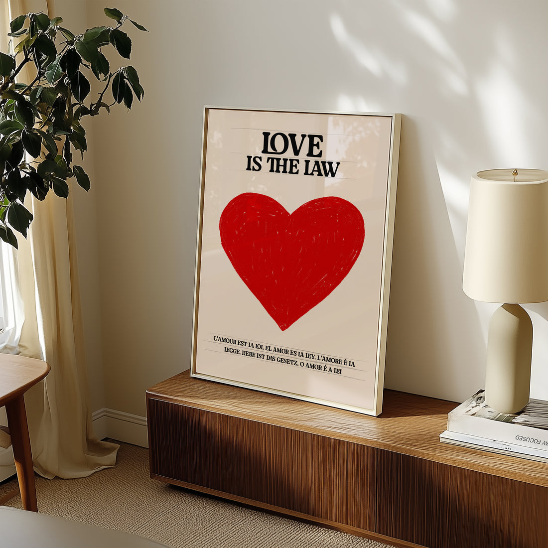 Love Is the Law Art Print