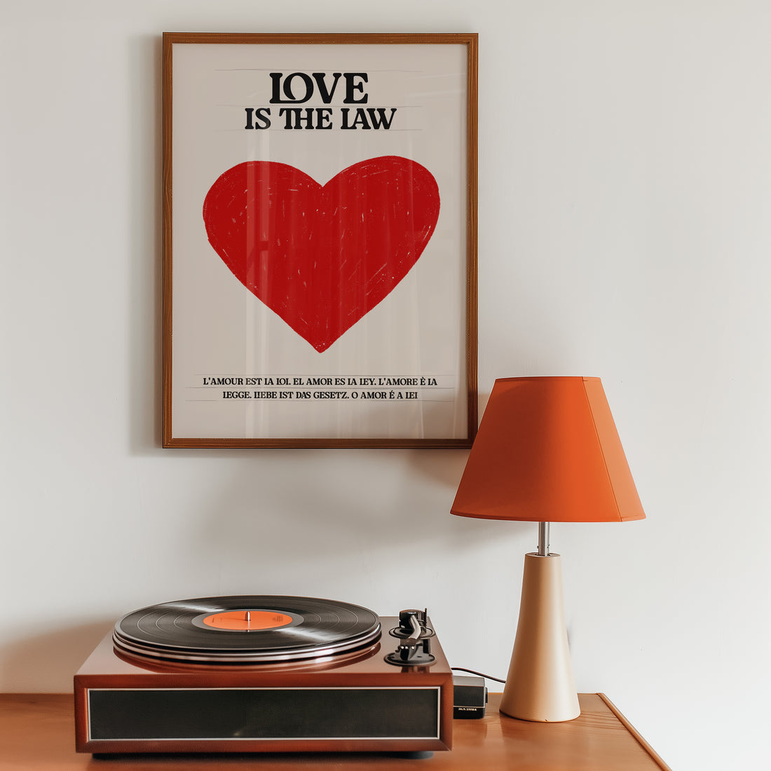 Love Is the Law Art Print